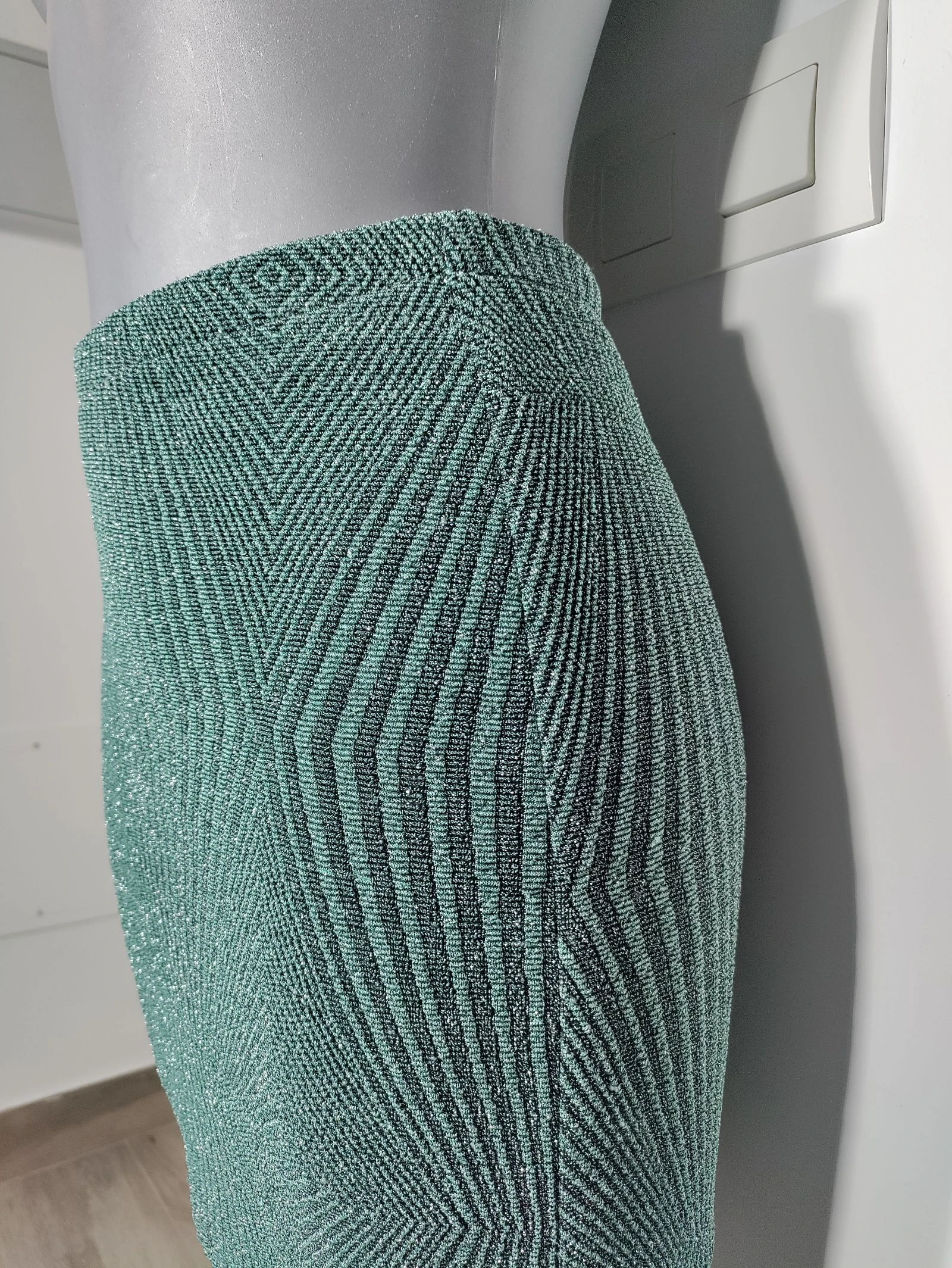 Falda mini Ocean Saturday verde geométrica elástica – Talla P – photo 6